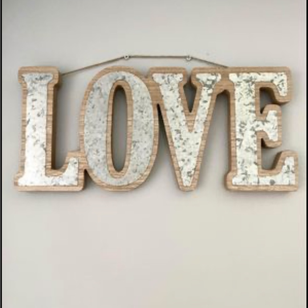 Wall decor “LOVE” brand new from Michael’s